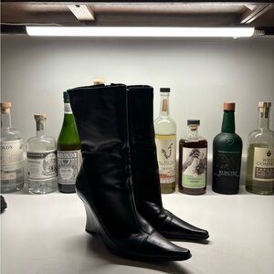 SOLD! Black Leather Boots